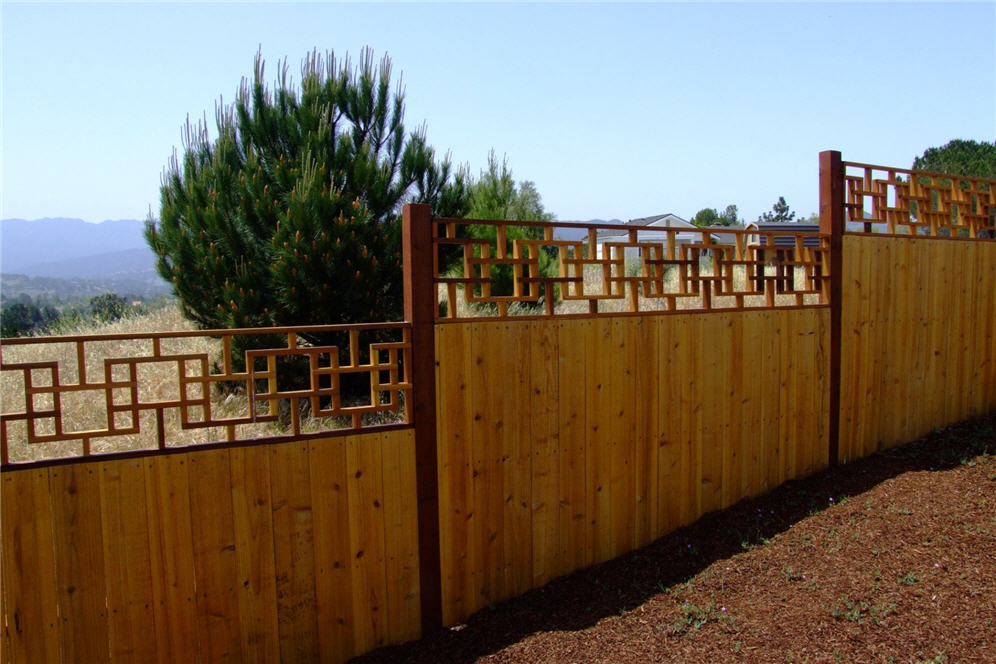 Asian Patterned Fence
