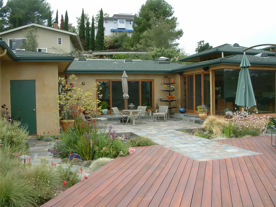 Backyard View of Home From Deck