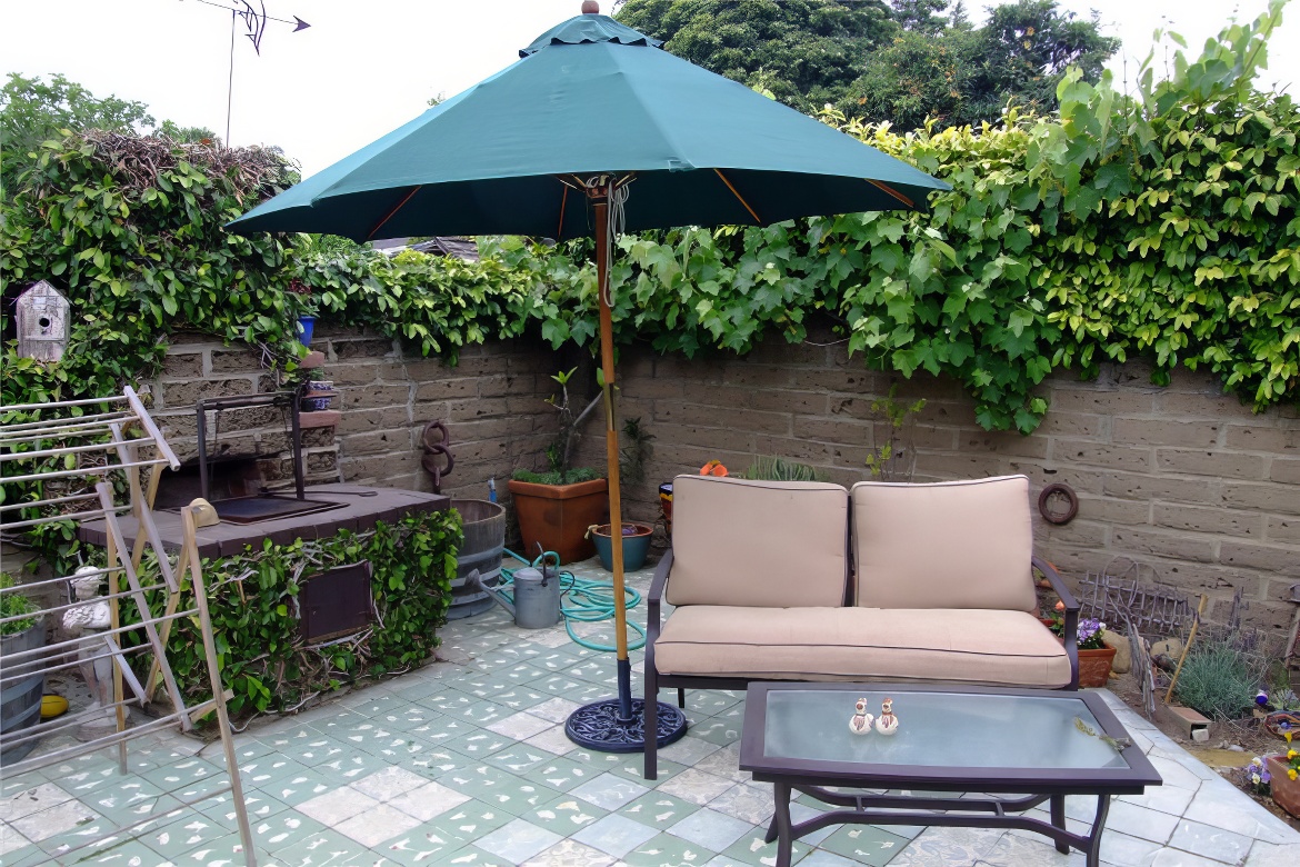 Parasol in Patio