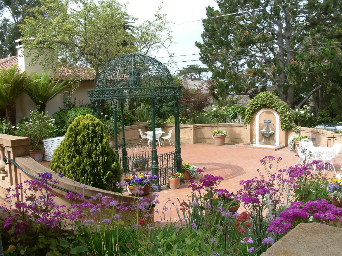 Ornate Gazebo in Patio