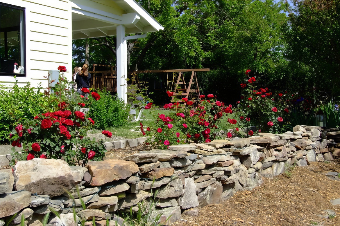 Stacked Stone Wall